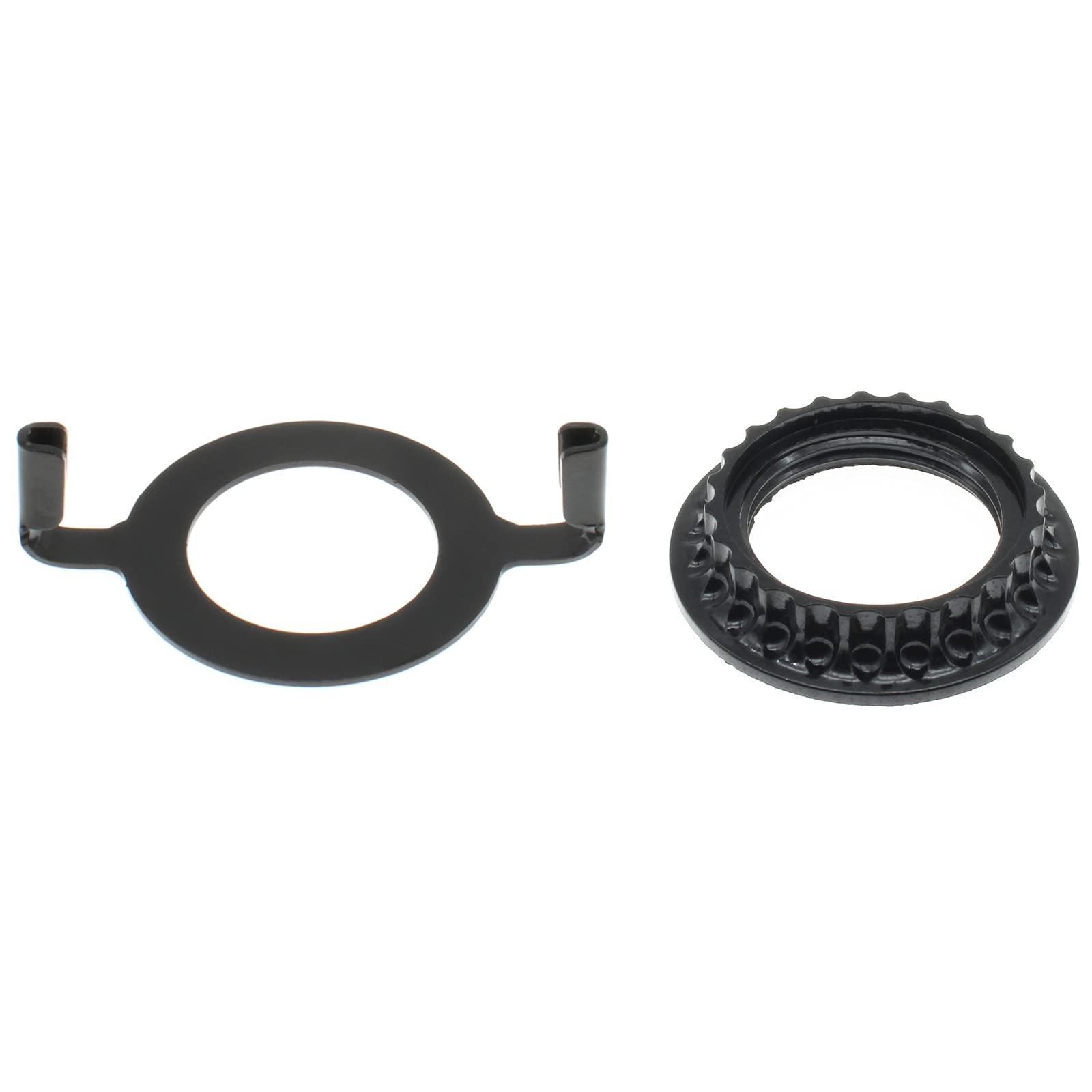E26 Light Socket Adapter Kit - Black Bakelite Lamp Shade Collar Ring & Saddle Adapter for Vintage Lamps (1 Set) - Perfect for Antique Fixture Restoration and DIY Lighting Projects