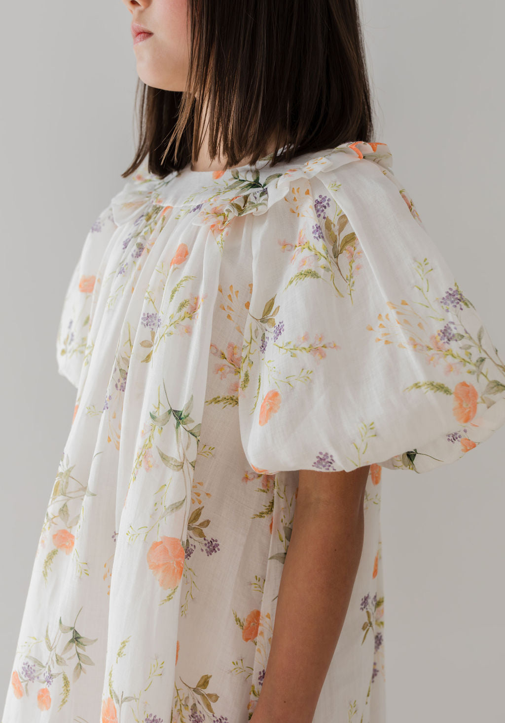 Petite Amalie Elbow Sleeve Summer Bouquet Smock Print Dress - Floral Casual Sundress for Women, Perfect for Beach Vacations & Summer Parties