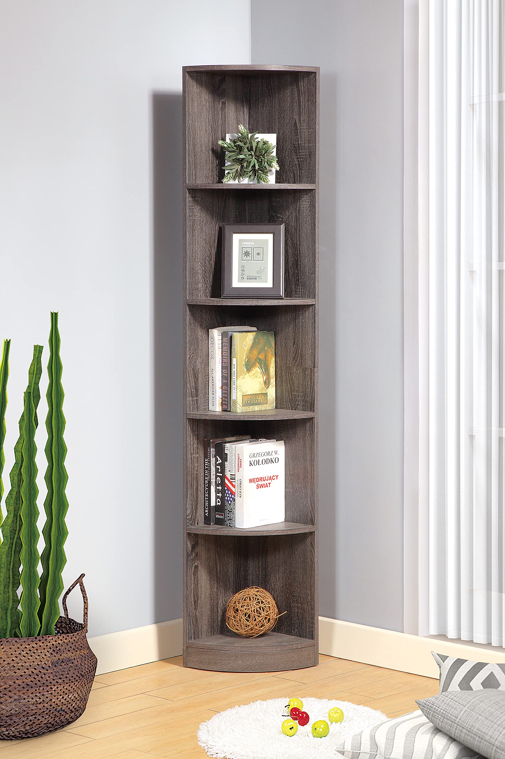 5-Tier Corner Bookcase - 71
