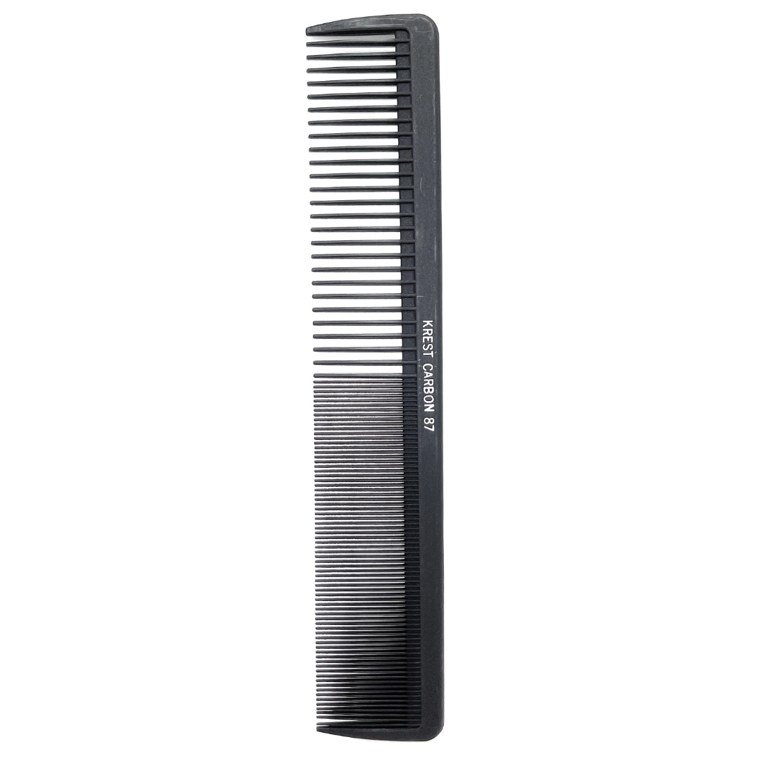 Premium Krest Carbon Fiber Heat Resistant Thermal Comb - 1 Count - Styling & Detangling for All Hair Types - Salon & Home Use