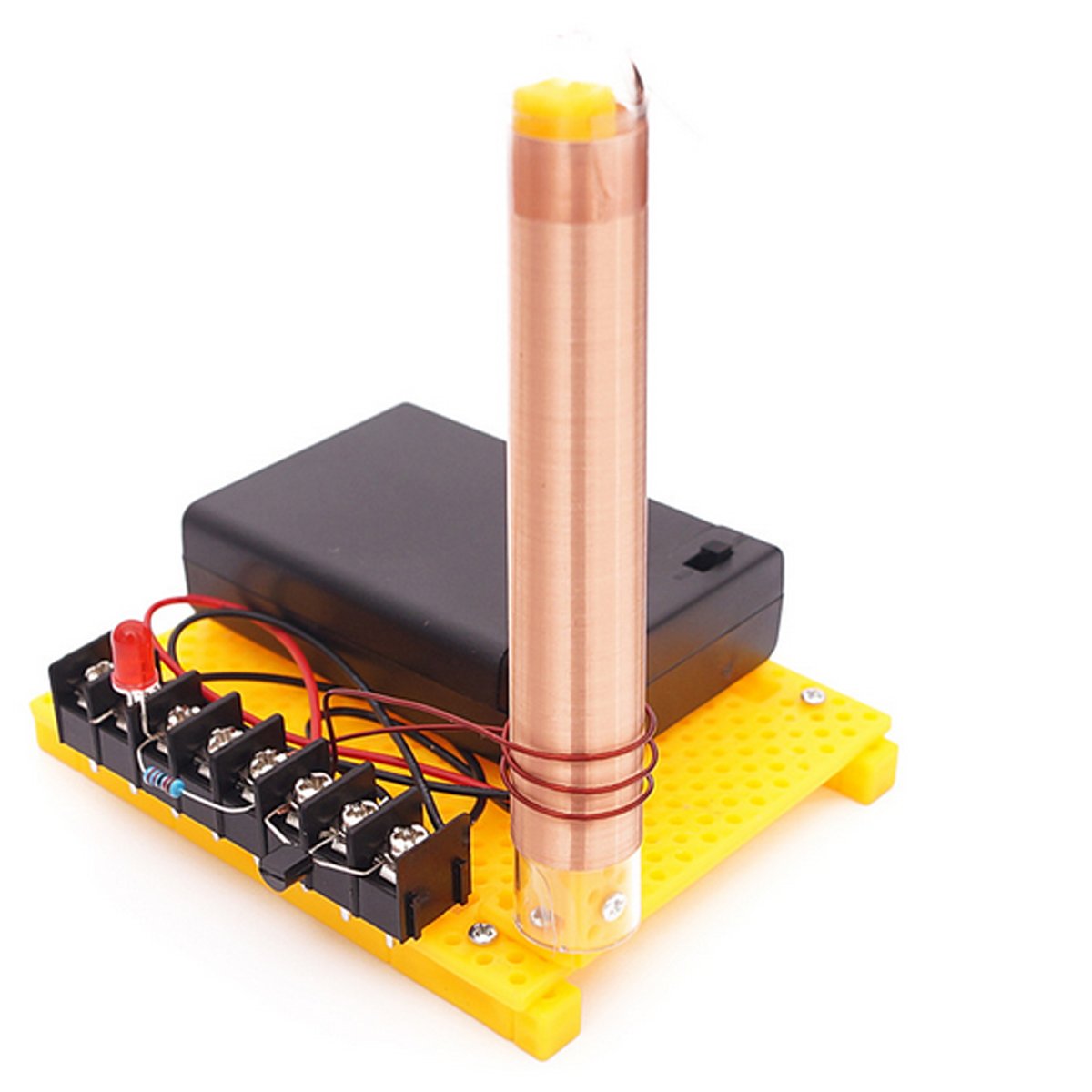 Mini Tesla Coil DIY Kit - Physics Science Experiment Toy for Kids & Adults - Wireless Power Transmission Module for STEM Learning & Fun Science Projects