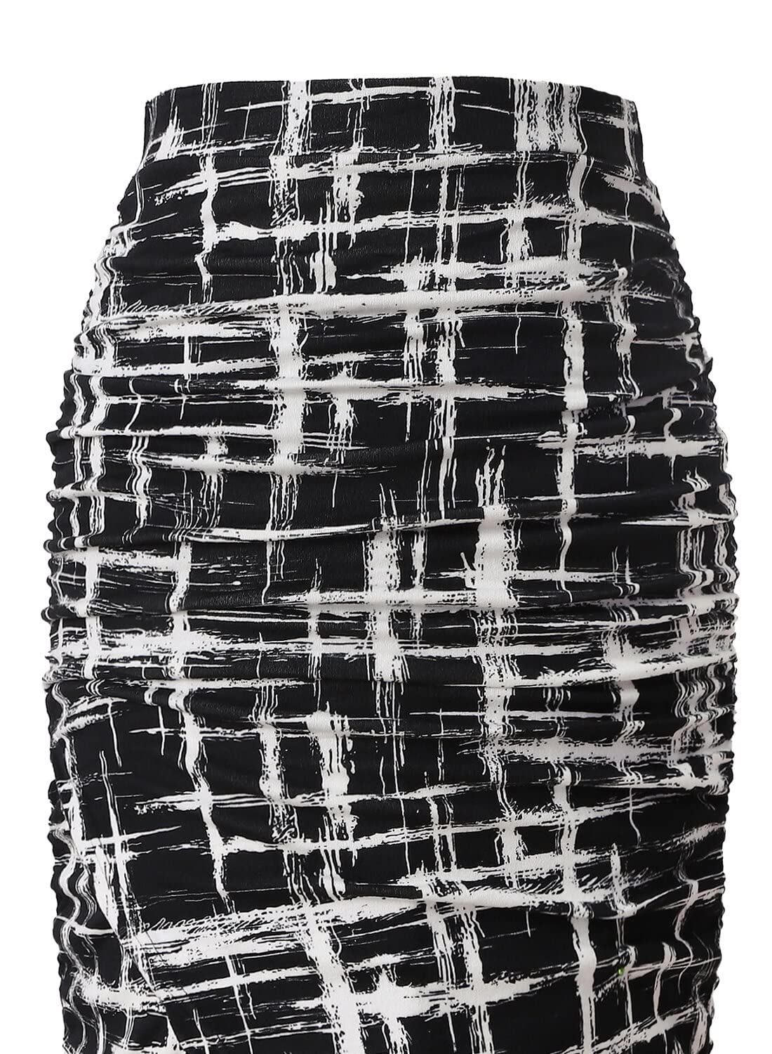 VFSHOW Women's Ruched Ruffle High Waist Asymmetric Wrap Pencil Skirt - Slim Fitted Bodycon Midi Skirt for Office, Work, Party & Casual Wear | Perfect for Business, Date Night & Special Occasions