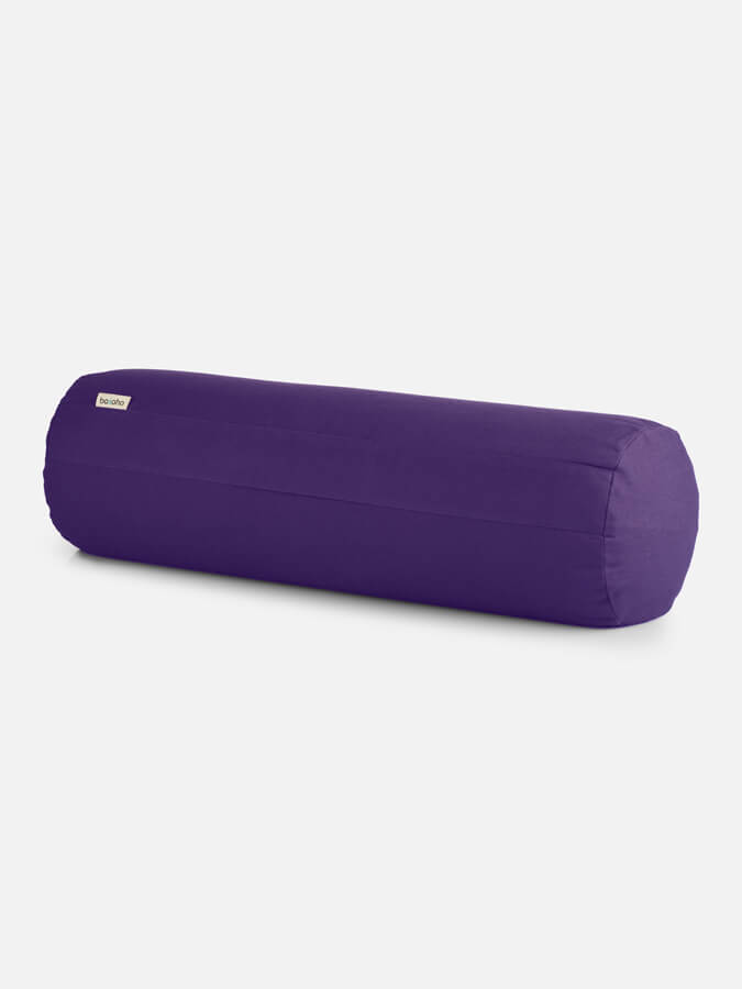 Organic Cotton Buckwheat Meditation Yoga Bolster Pillow - Support for Yoga, Meditation & Relaxation - Perfect for Home, Studio & Travel Use