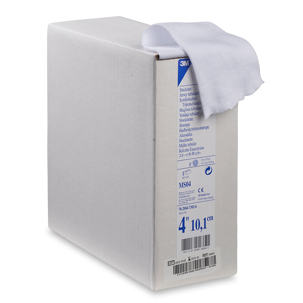 3M MS04 Cast Stockinet - Breathable & Comfortable Medical Stockinette for Cast Padding (1 Each) | Ideal for Broken Bone Support, Post-Surgery Recovery & First Aid Kits