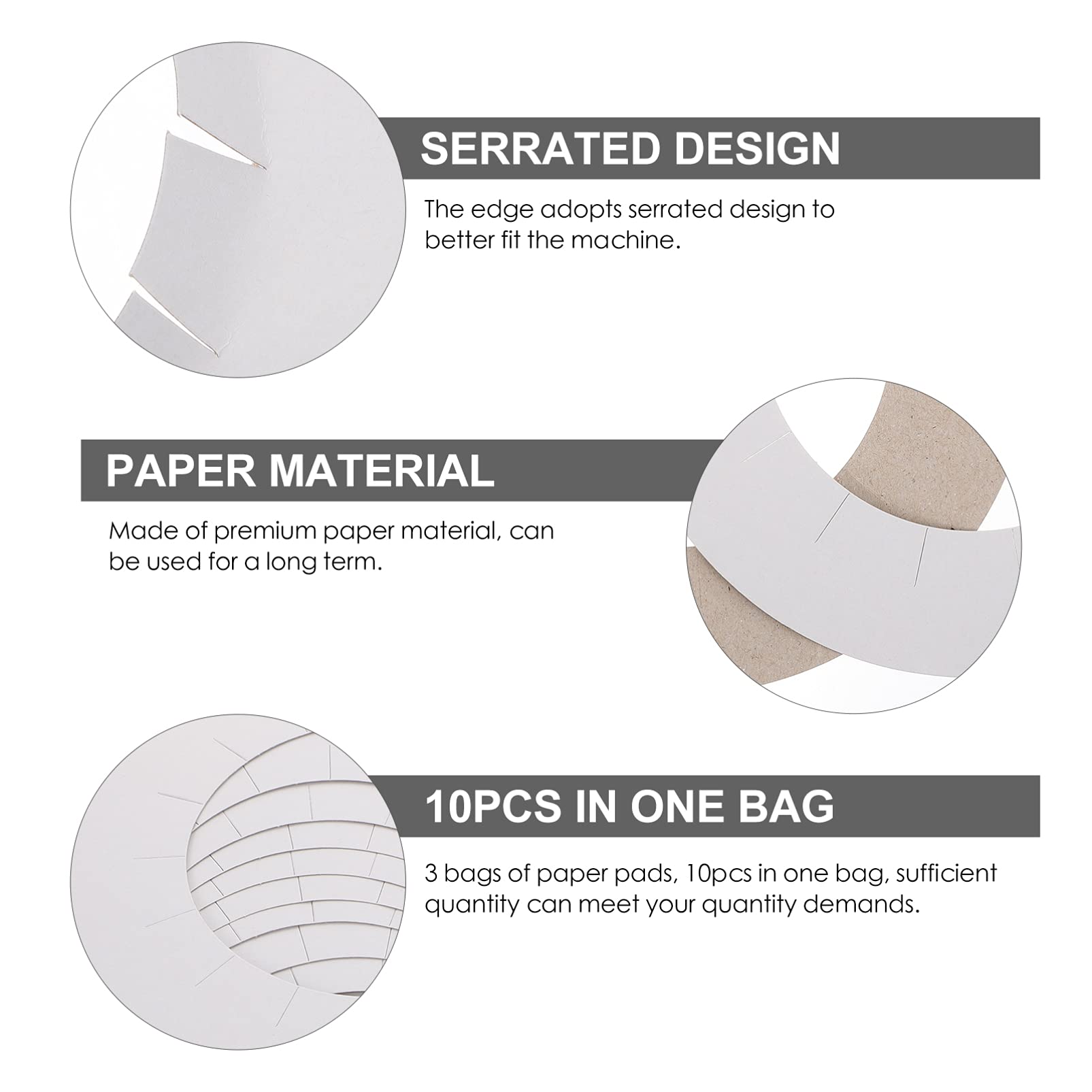 30pcs Waxing Machine Mats & Collars - Hair Removal Kit with Wax Cloth Strips & Warmer Ring - White Paper Lining for Salon & Home Waxing Protection