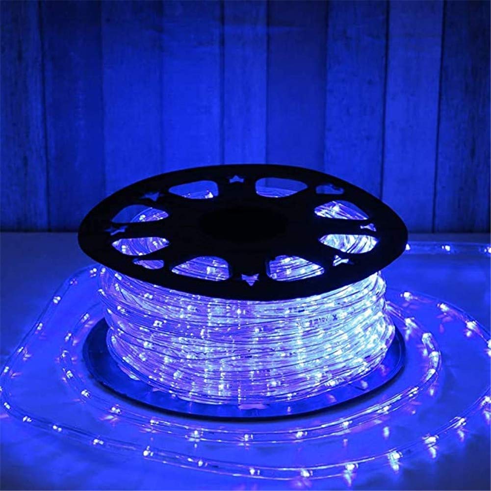 PUHONG 100Ft Christmas Rope Lights - 720 LED Waterproof Outdoor String Lights with UL Certification (Blue) | Perfect for Christmas, Halloween, Valentine's Day Decorations, Indoor & Outdoor Party Lighting