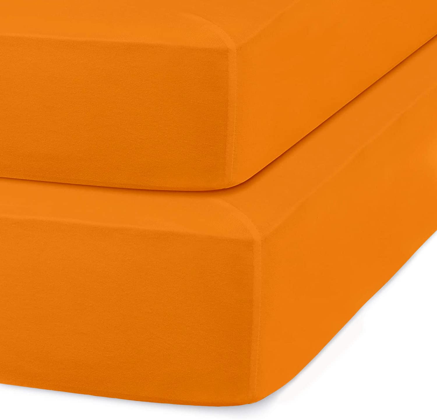 100% Organic Cotton Fitted Mini Crib Sheets - Soft, Breathable Nursery Bedding for Boys & Girls (Pack of 6, Orange, 24
