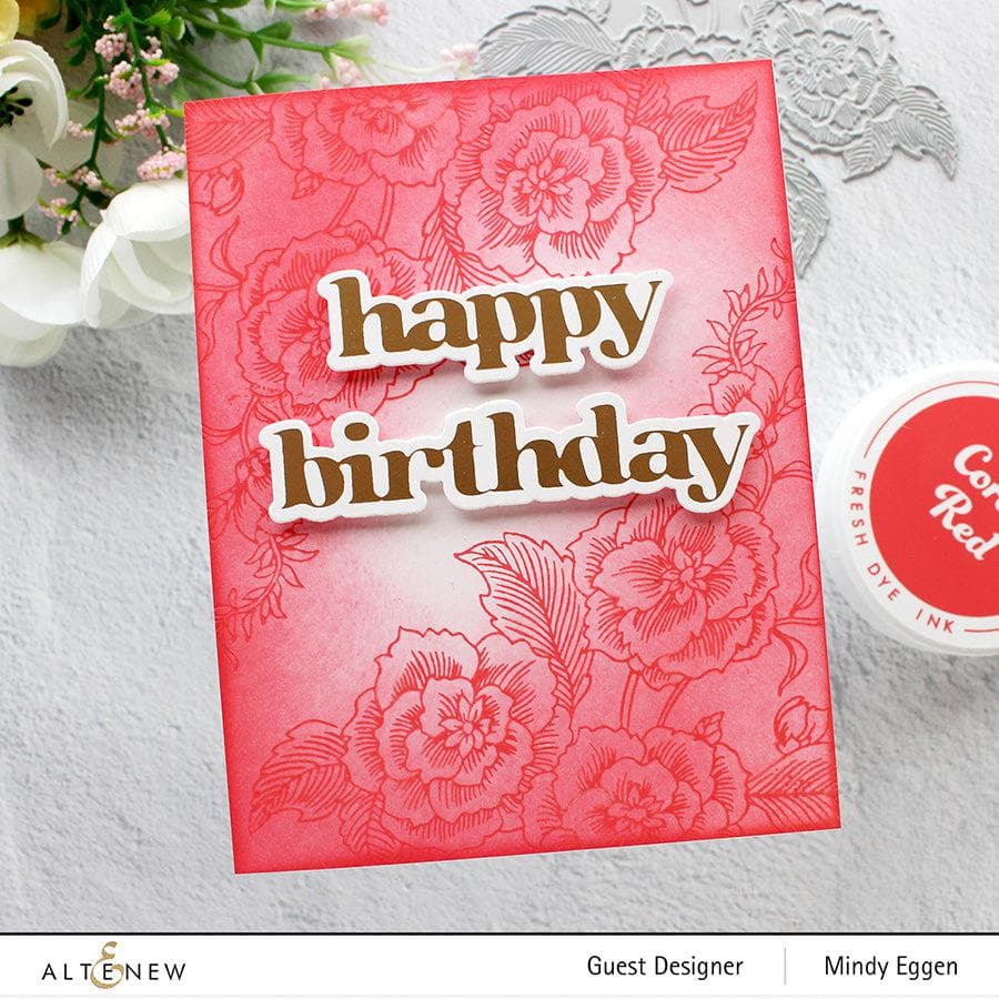 Floral Engravings Press Plate & Foil Plate - DIY Scrapbooking, Card Making, and Crafting Supplies for Beautiful Designs