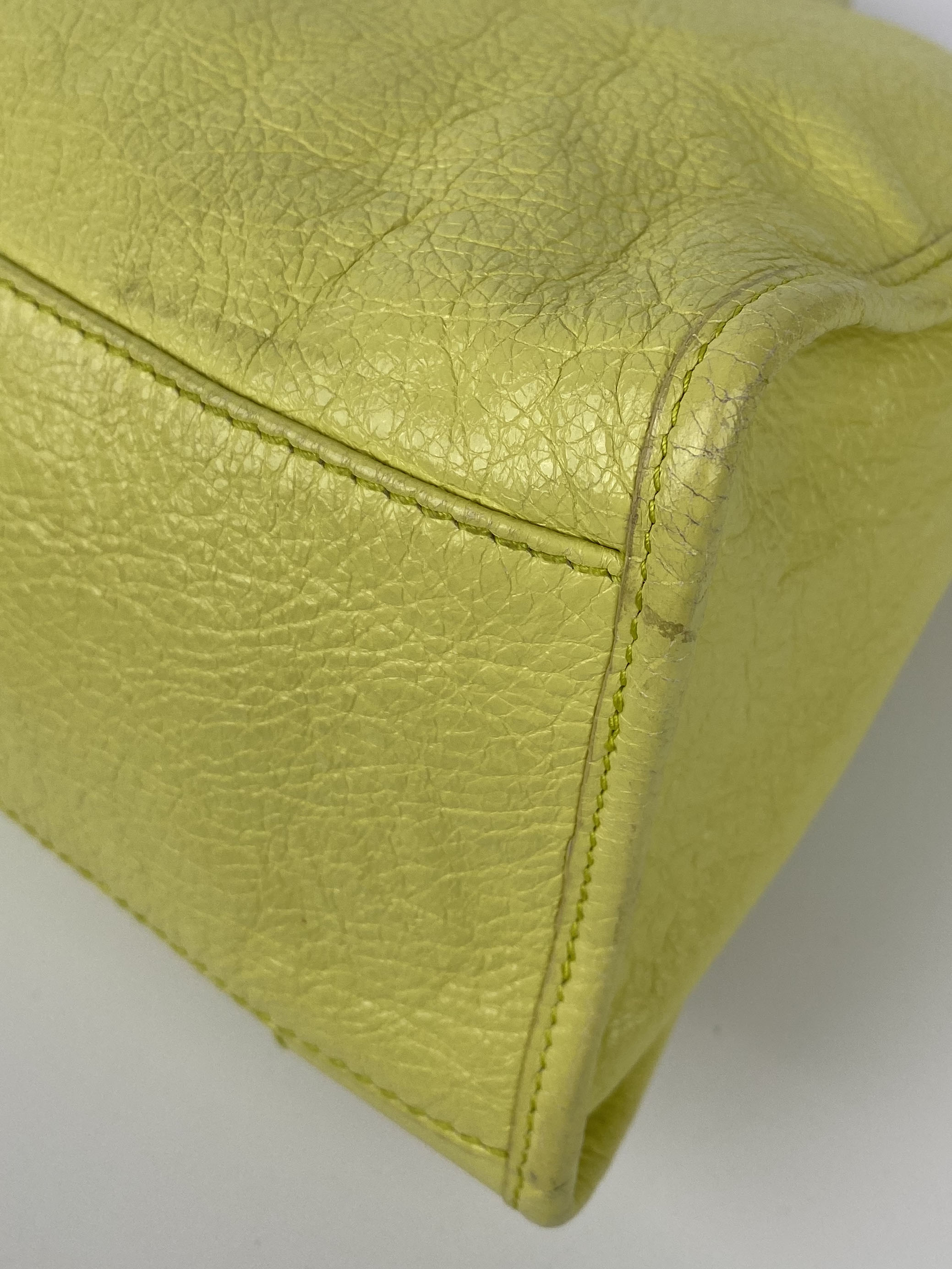 Balenciaga Pistachio Yellow Medium City Bag - Luxury Designer Handbag for Women | Perfect for Work, Travel & Everyday Use