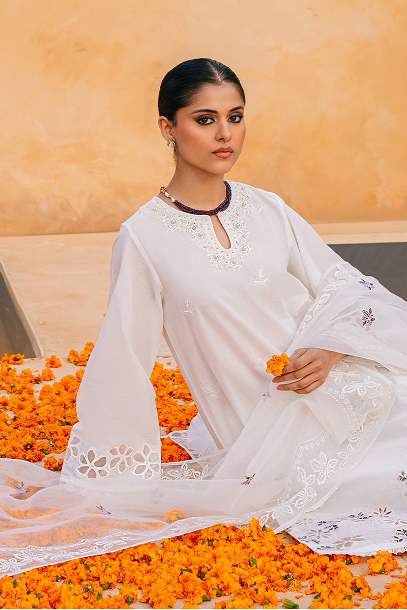 MOONLIGHT FLO 2-Piece Ethnic Outfit Set - Stylish Shirt & Dupatta for Women | Perfect for Festivals, Weddings & Cultural Events