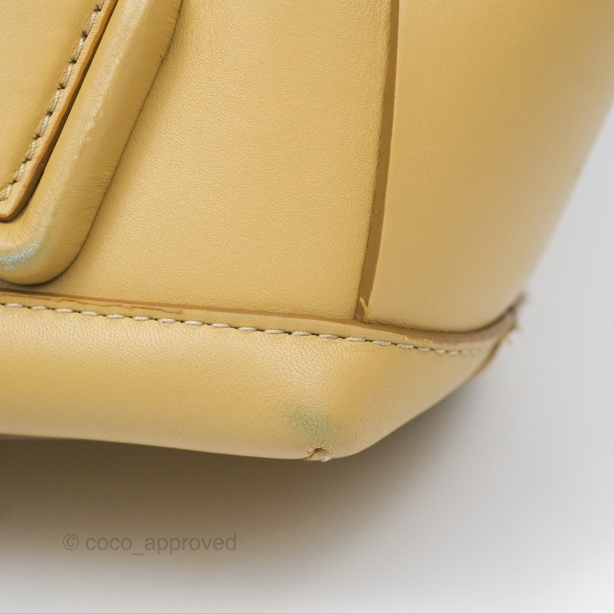 Bottega Veneta Arco Mini Intrecciato Textured Leather Tote Bag in Yellow | Luxury Designer Handbag for Women | Perfect for Work, Travel & Everyday Use