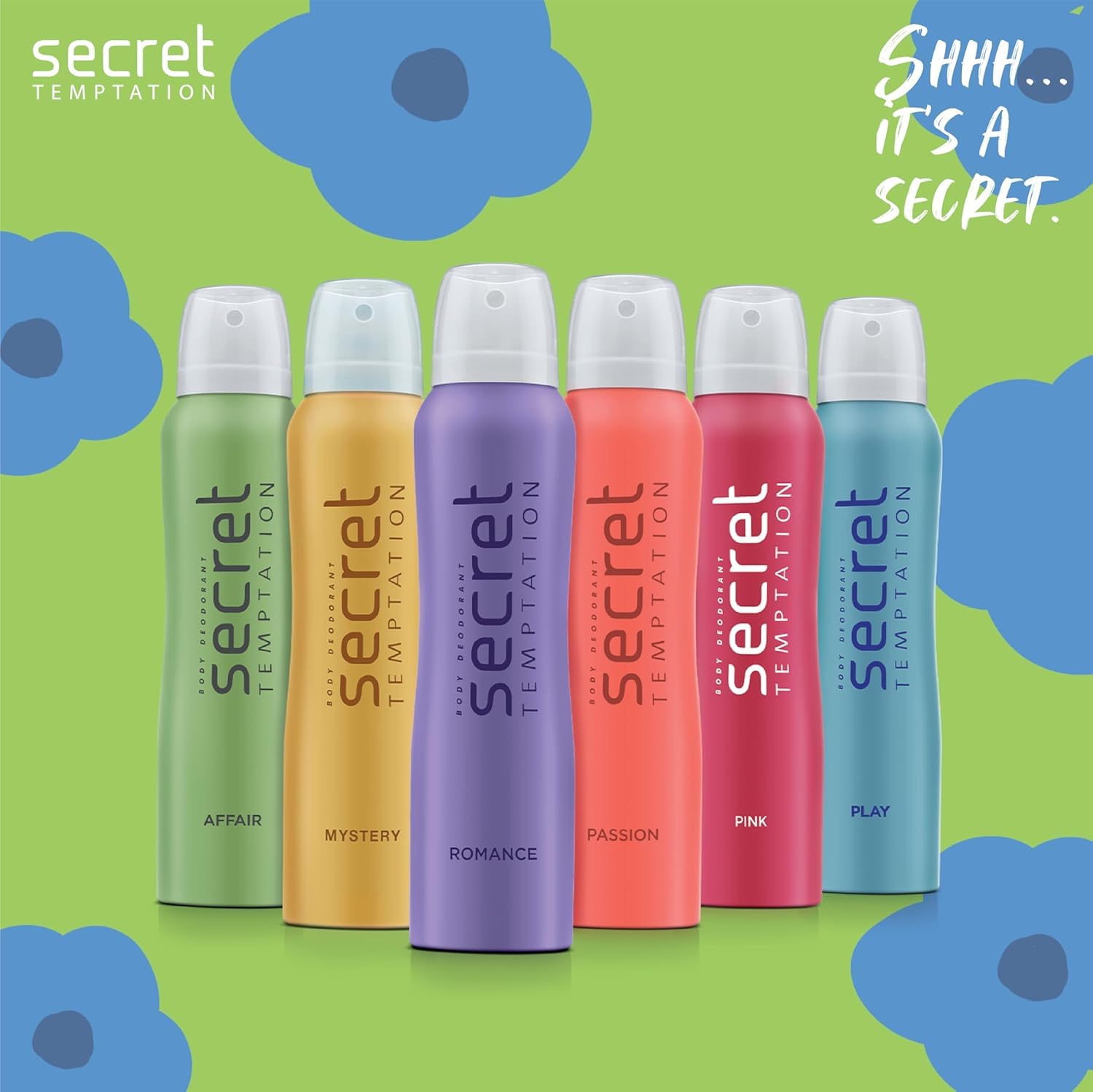 Secret Temptation Women's Deodorant - Long Lasting Fragrance, 7.6 oz (225ml) - Romantic & Feminine Scent for Daily Freshness, Confidence & Date Nights