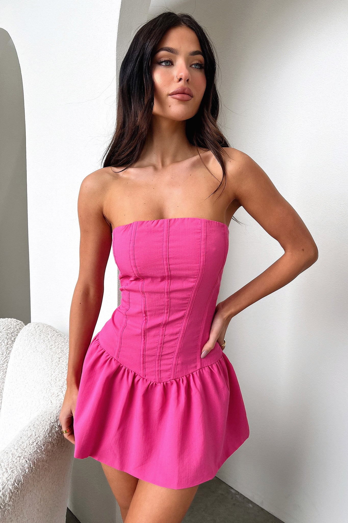 Melrose Pink Dress - Elegant & Stylish Women's Fashion for Parties, Weddings & Special Occasions