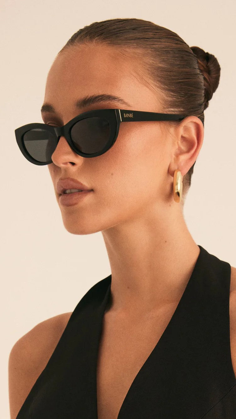 Estella Black Sunglasses for Women - UV Protection, Polarized, Fashionable - Perfect for Driving, Beach & Outdoor Activities