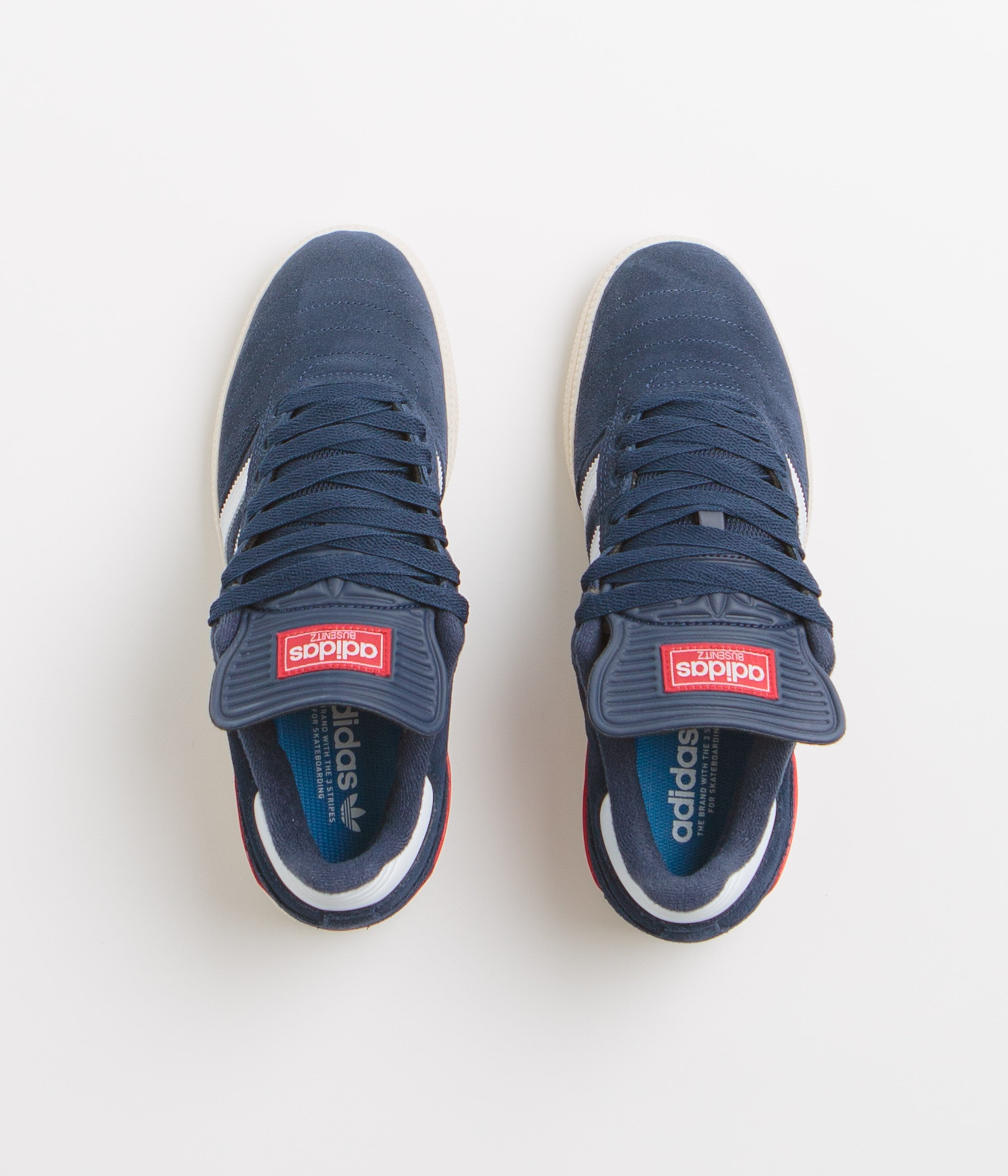 Adidas Busenitz Shoes Men's Skateboarding Sneakers - Collegiate Navy/FTWR White/Better Scarlet - Lightweight & Durable for Street Skating & Casual Wear