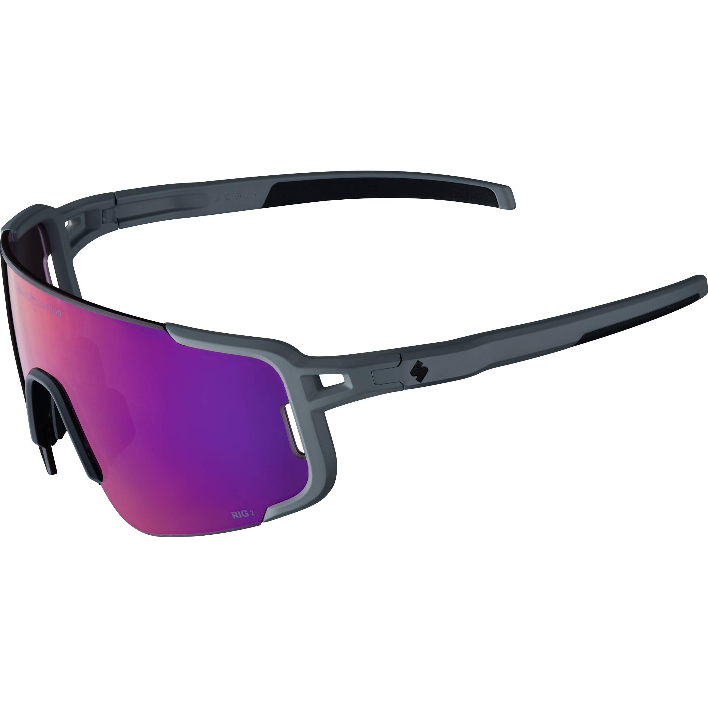 Sweet Protection Ronin Rig Reflect Sunglasses - Semi-Frameless Safety Glasses with Anti-Fog & UV400 Protection | Rig Lens Technology for Cycling, Running, Outdoor Sports