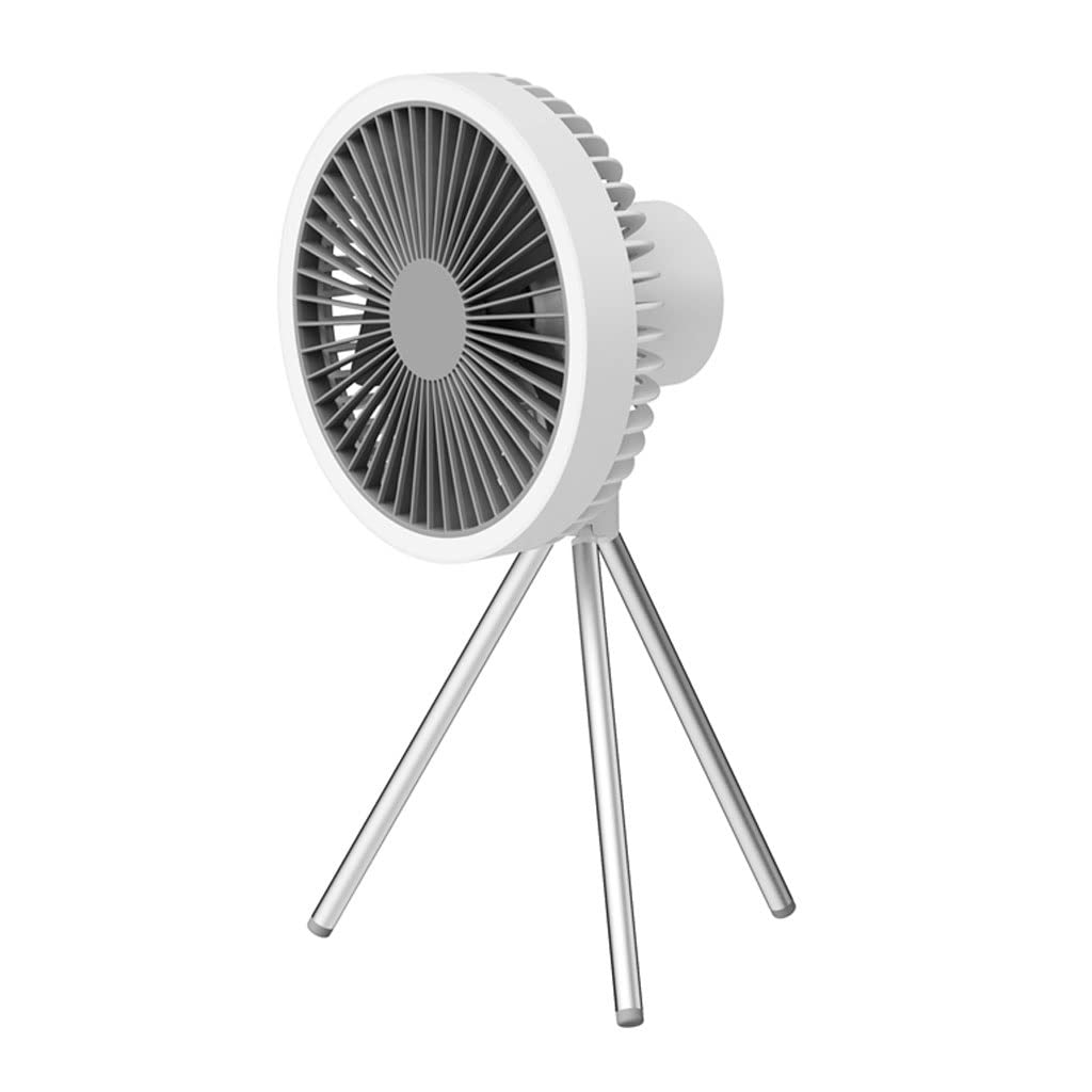 SCDCWW USB Rechargeable Multifunctional Desk Fan with Night Light - Portable Air Cooling Fan for Home, Office, Camping & Outdoor Use - Adjustable Tripod Stand (Color: A, Size: As Shown) - Perfect for Bedrooms, Workstations, Tents and Patios