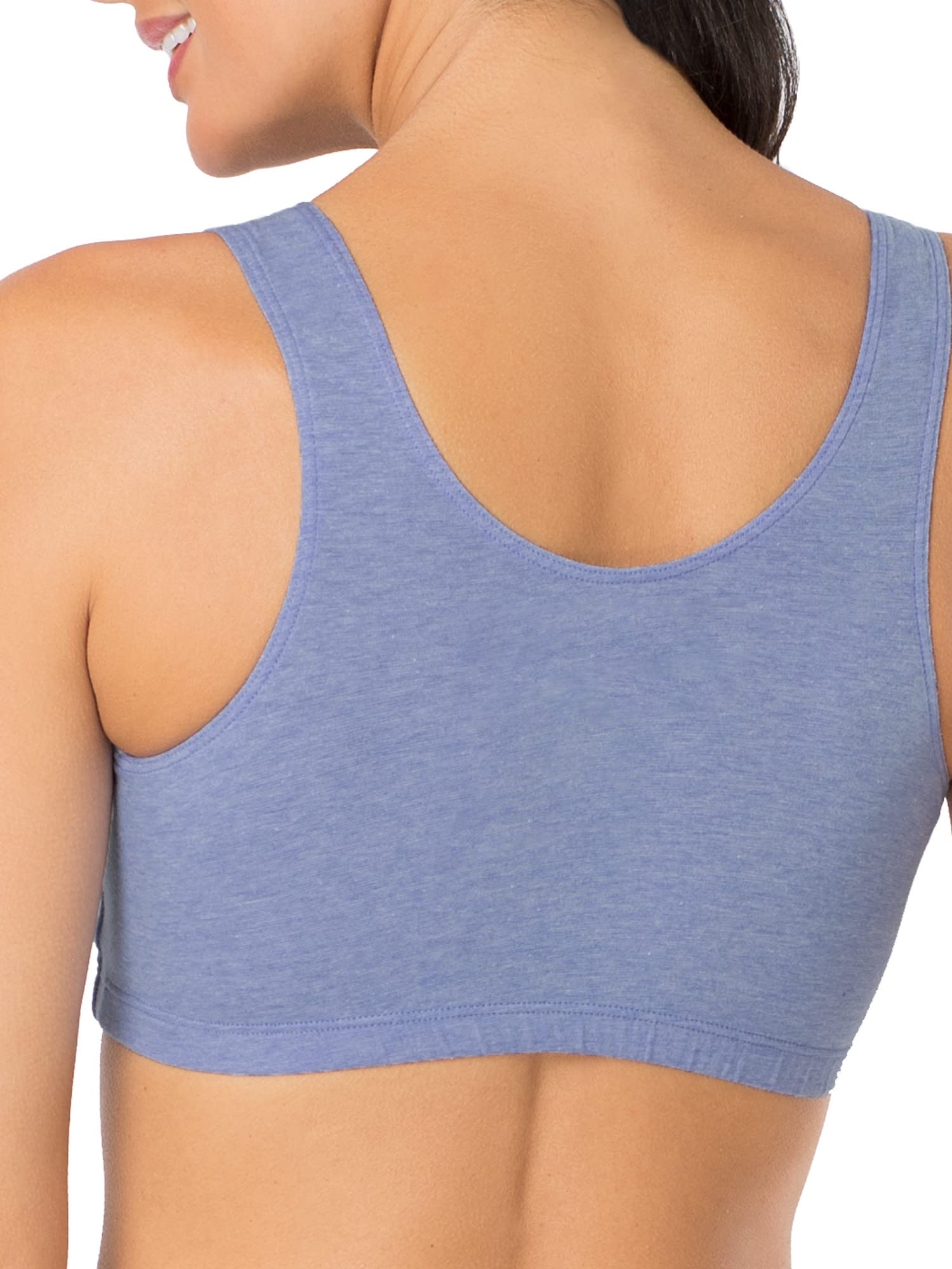 Fruit of the Loom Women's Cotton Tank Bra - Ultra Soft, Breathable & Comfortable for Everyday Wear, Yoga & Lounge