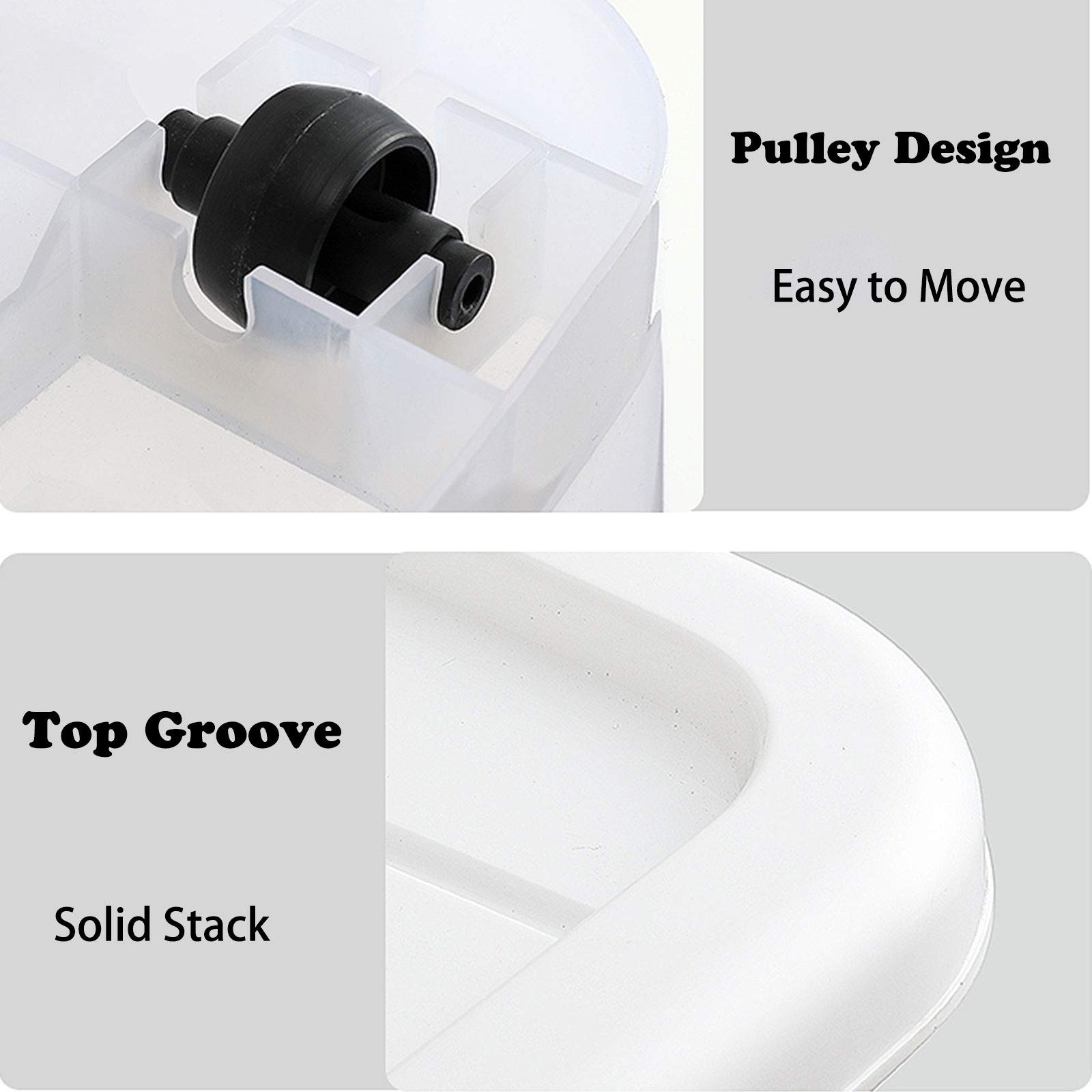 30L 50L 80L Clear Plastic Stackable Storage Bins with Lids & Handles - Airtight Organizer Box for Home, Office, Garage & Closet Storage Solutions