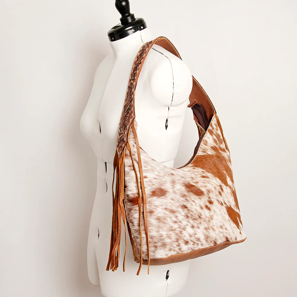 American Darling Conceal Carry Shoulder Bag for Women - Premium Brown Leather Hidden Holster Purse | Perfect for Everyday Use, Travel & Concealed Carry