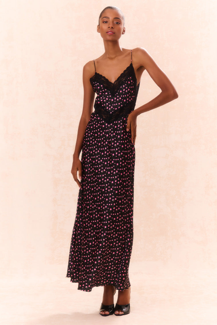 Serita Silk Floral Maxi Dress - Elegant Summer Wedding Guest Dress & Beach Cover Up | Perfect for Bridal Showers, Vacations & Special Occasions