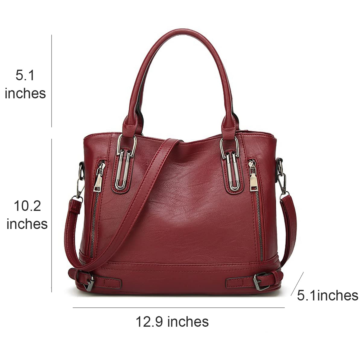 Nevenka Women's PU Leather Crossbody Shoulder Bag - Stylish Handbag Purse for Ladies, Perfect for Work, Travel & Everyday Use