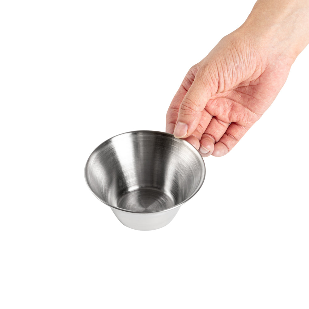 6 oz Stainless Steel Condiment Cups - Set of 10 (3.75