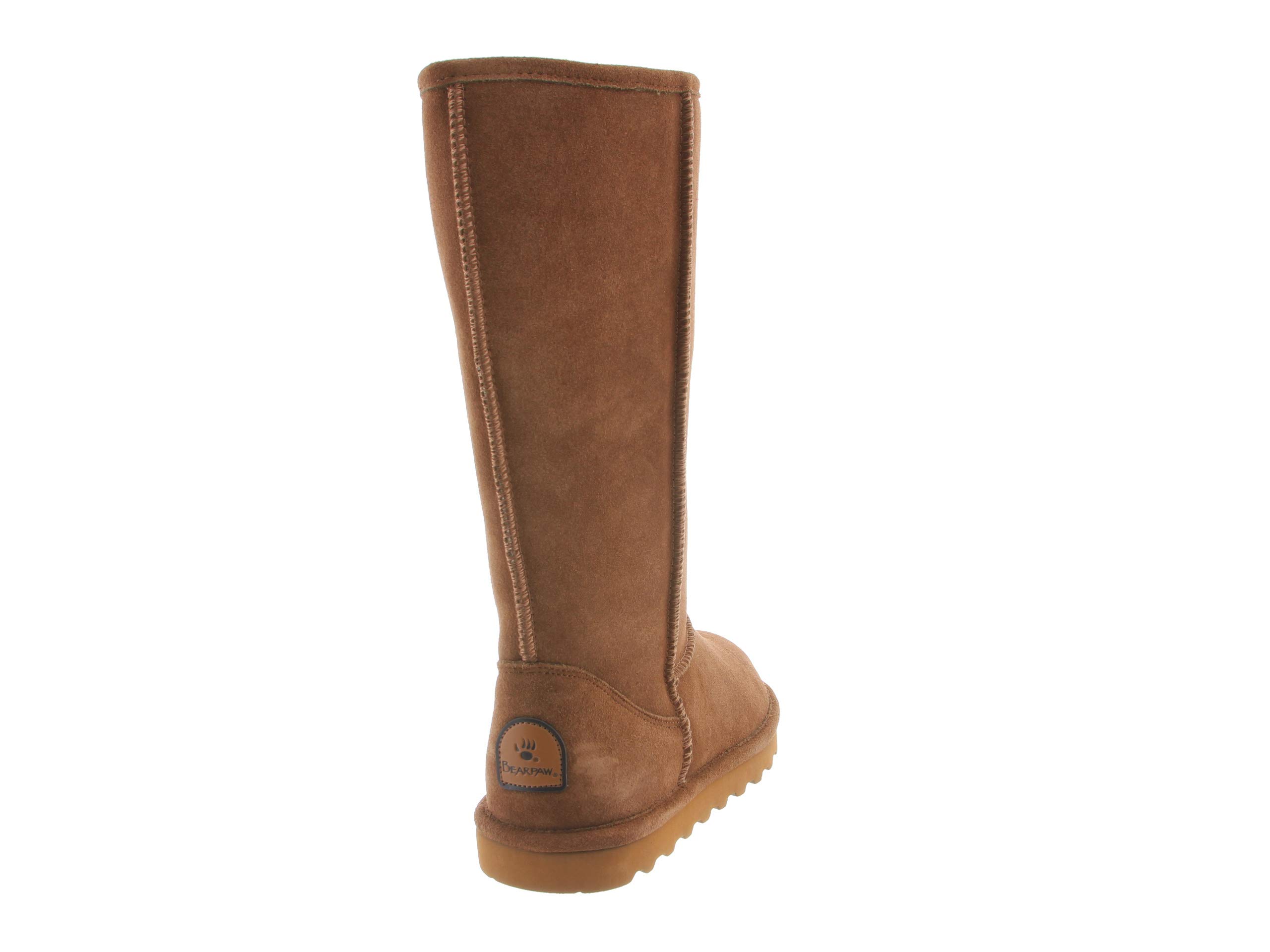 BEARPAW Women's Elle Tall Wide Winter Boots - Classic Suede Slip-On Ankle Boots in Multiple Colors | Comfortable Warm Snow Boots for Women | Perfect for Casual Outfits, Winter Hiking & Cold Weather