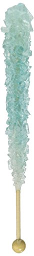 Light Blue Rock Candy - Pack of 48 Individually Wrapped Cotton Candy Flavored Crystals - Sweet Treat for Frozen Themed Parties, Elsa Decorations, Baby Showers & Candy Buffets - Perfect for Dessert Tables, Birthday Celebrations & Wedding Favors