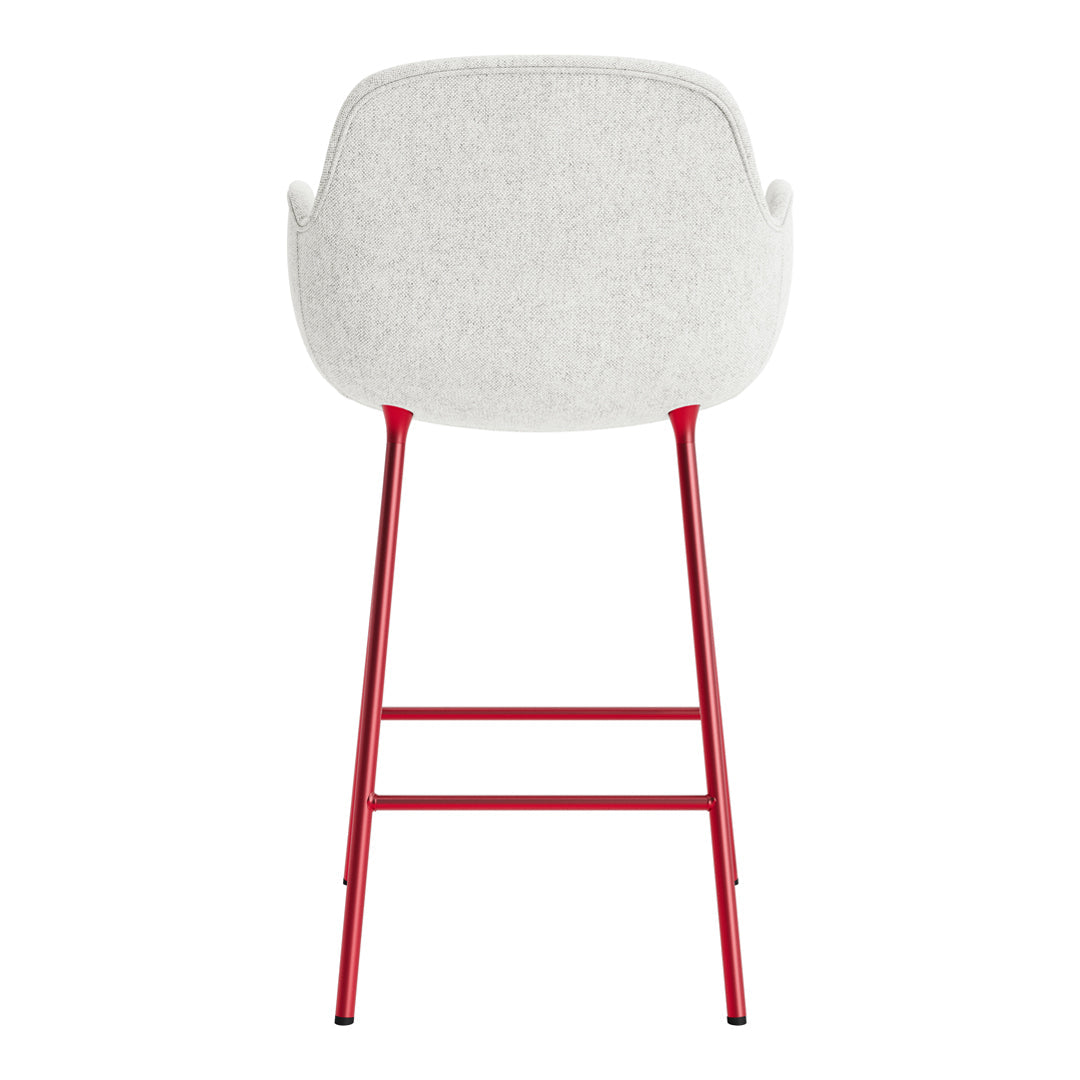 Form Counter Armchair - Fully Upholstered Modern Bar Stool for Kitchen Island, Breakfast Nook & Home Bar Seating