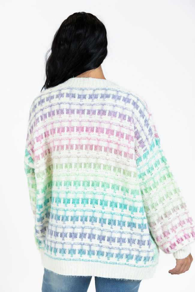 Stylish Multi-Color Waffle Knit Cardigan Sweater for Women | Cozy Fall & Winter Fashion | Perfect for Layering, Office Wear & Casual Outfits