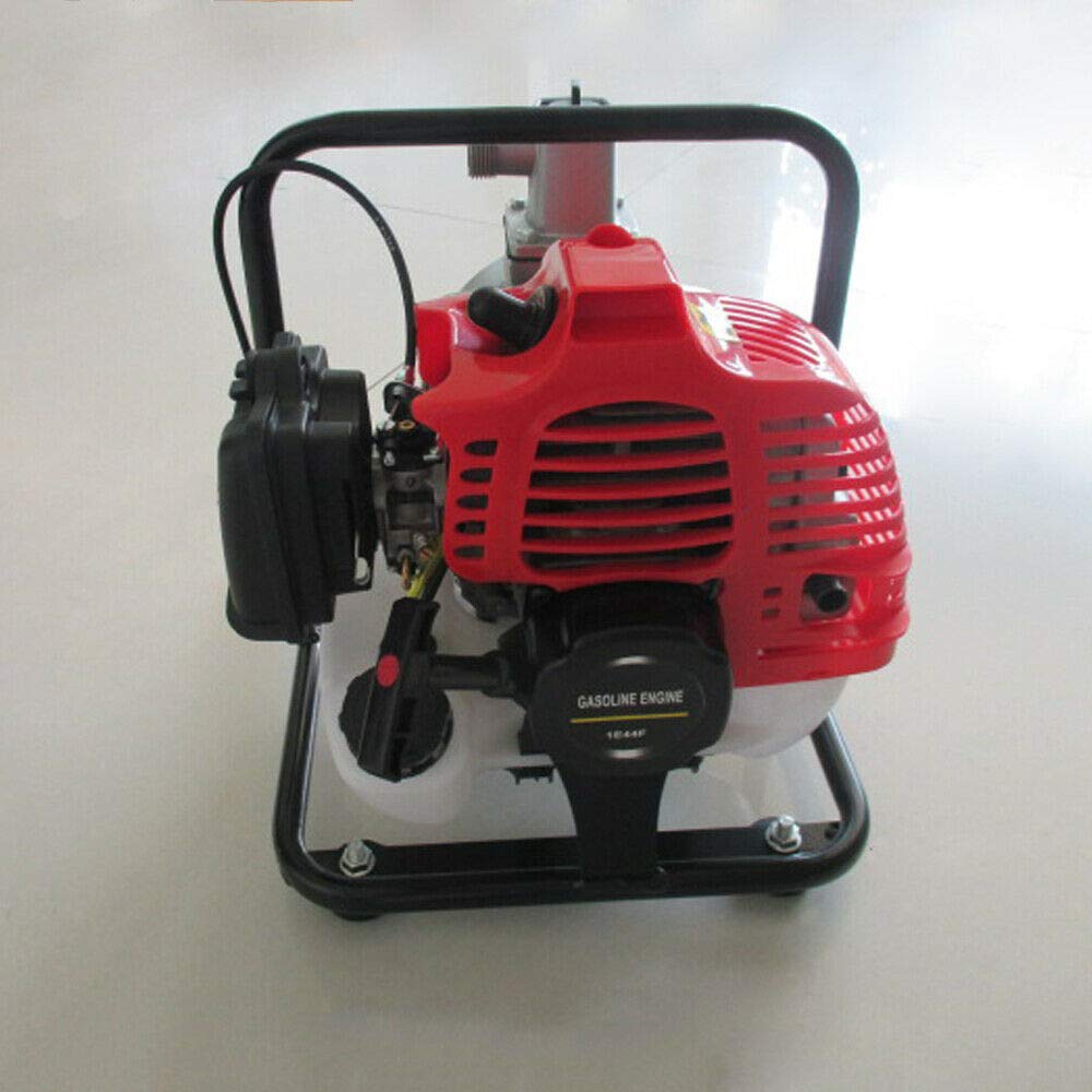 43CC 2HP High Flow Gas Water Transfer Pump - 2 Stroke Air-Cooled Petrol Engine for Irrigation, Flood Control & Construction Sites