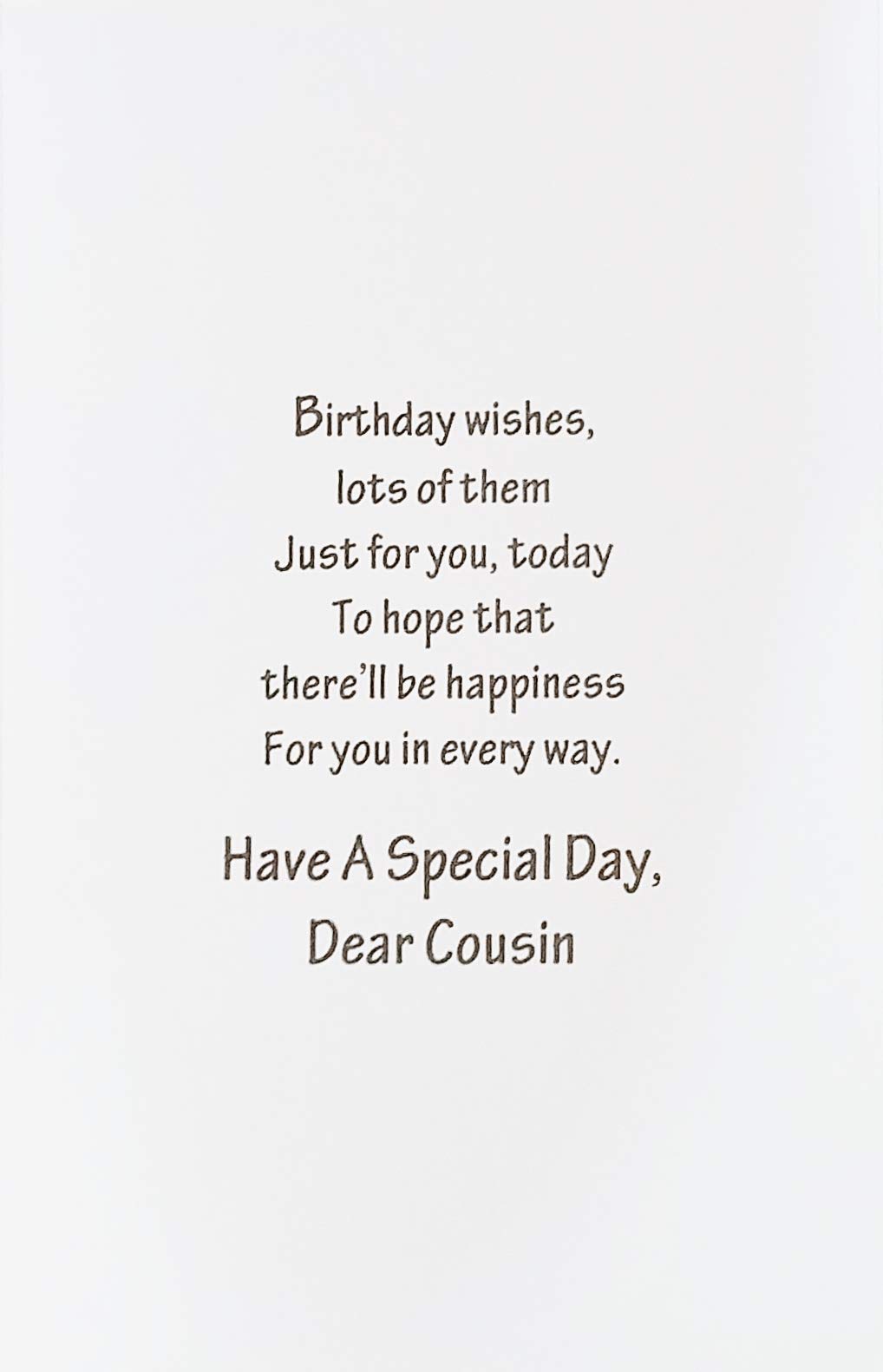 Happy Birthday Greeting Card for Cousin - Rainbow & Shooting Star Design - Perfect for Birthday Wishes, Cousin Appreciation & Special Occasions
