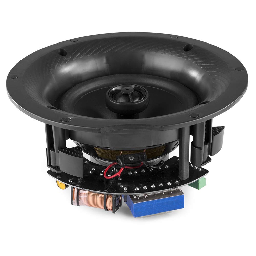 Power Dynamics 2-Zone Bluetooth Ceiling Speaker System - Complete Home Audio Kit with PV220BT Amplifier, 4x FCS6 In-Ceiling Speakers & Cables for Multi-Room Installation | Wireless Music Streaming for Living Room, Bedroom, Office & Commercial Spaces