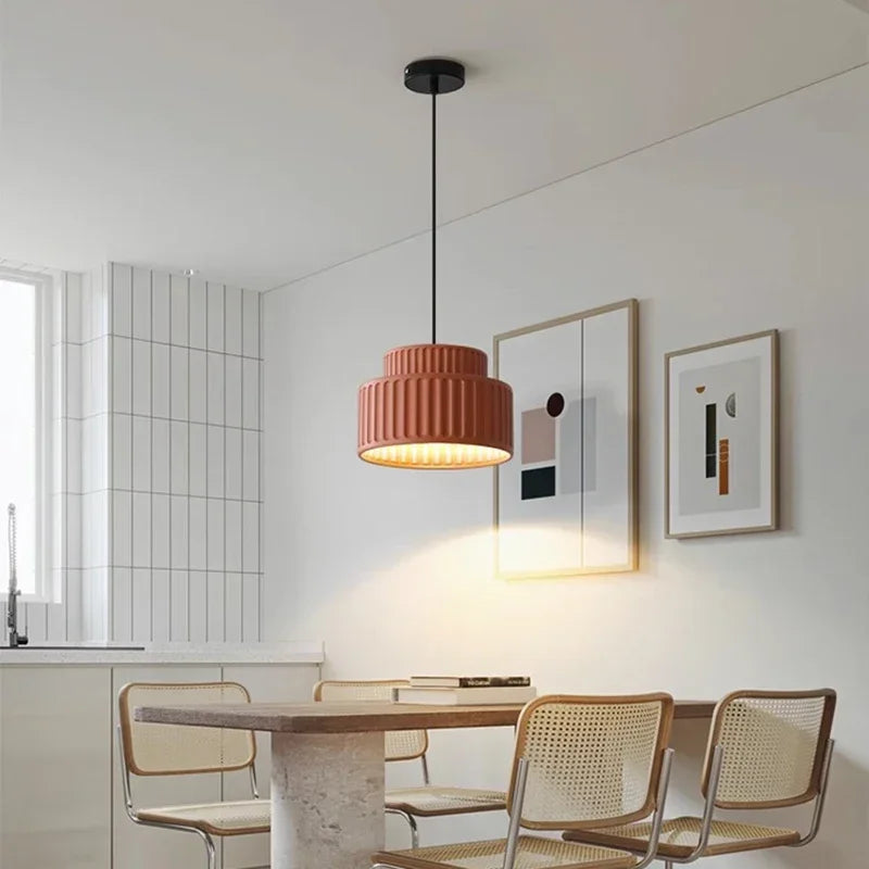 Batiste Rigged Texture LED Pendant Light - Modern Industrial Ceiling Lighting for Kitchen Island, Dining Room & Bedroom