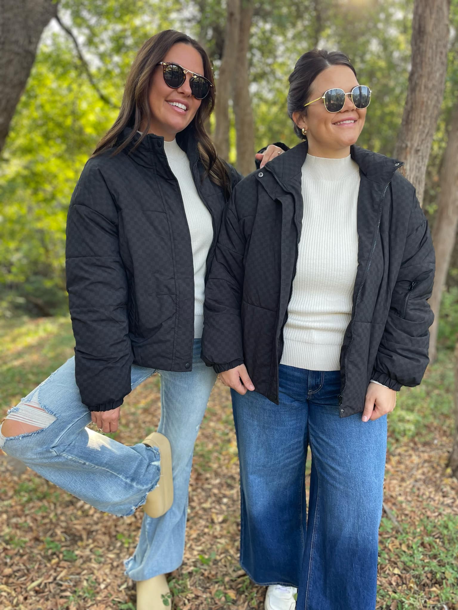 **Abbott Checkerboard Puffer Jacket – Warm Winter Coat for Men & Women | Water-Resistant & Lightweight | Perfect for Outdoor Activities, Skiing, and Casual Wear**