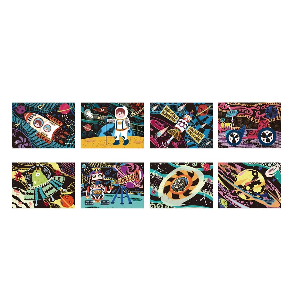 Avenir CH191678 Scratch Space Notebook - Colorful Spiral Bound Notepad for Journaling, Sketching & Note Taking - Perfect for Students, Artists & Office Use