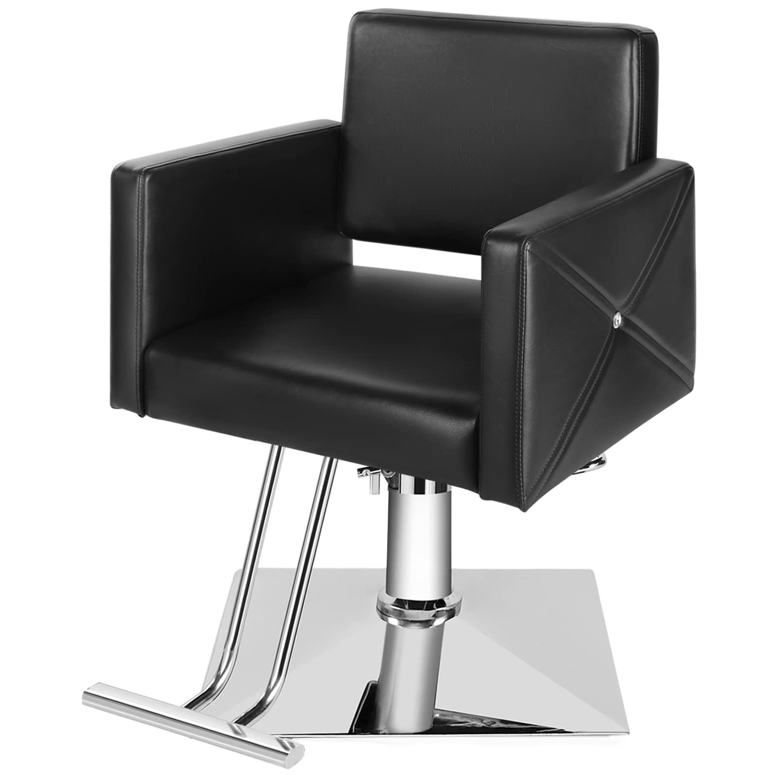 **Professional Hydraulic Salon Chair for Hair Stylists – Heavy Duty 360° Swivel Rolling Styling Chair with Max Load 330 lbs – Perfect for Barber Shops, Salons & Home Use**