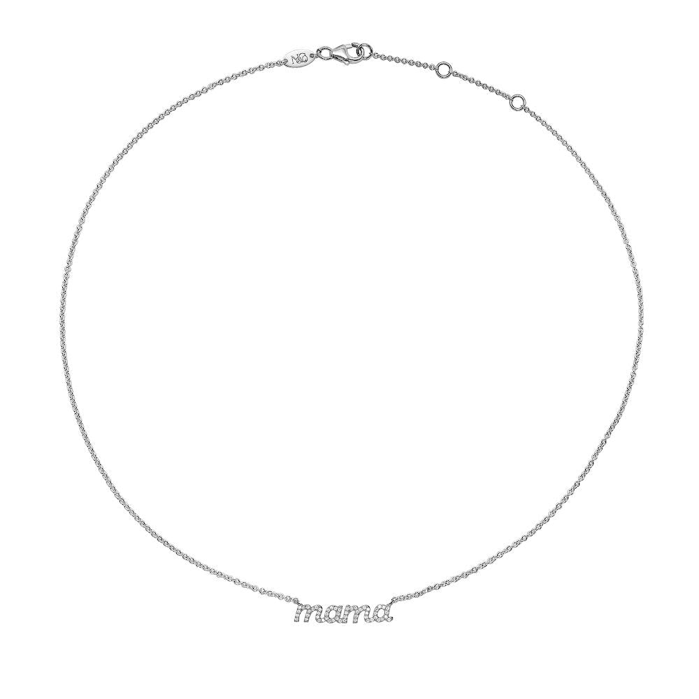 Personalized Mama Necklace for Women - Custom Engraved Mother's Jewelry Gift for Mom, Grandma, Wife - Perfect for Mother's Day, Birthday, Anniversary & Everyday Wear