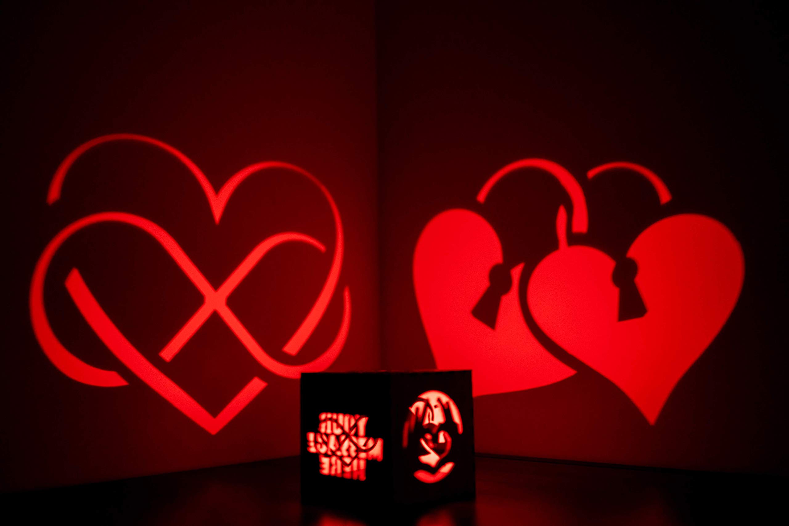 Personalized Light Up Message Box - Romantic Birthday Gift for Women, Wife, Girlfriend - Custom Night Box Gift Idea for Her - Perfect for Anniversaries, Valentine's Day & Special Occasions