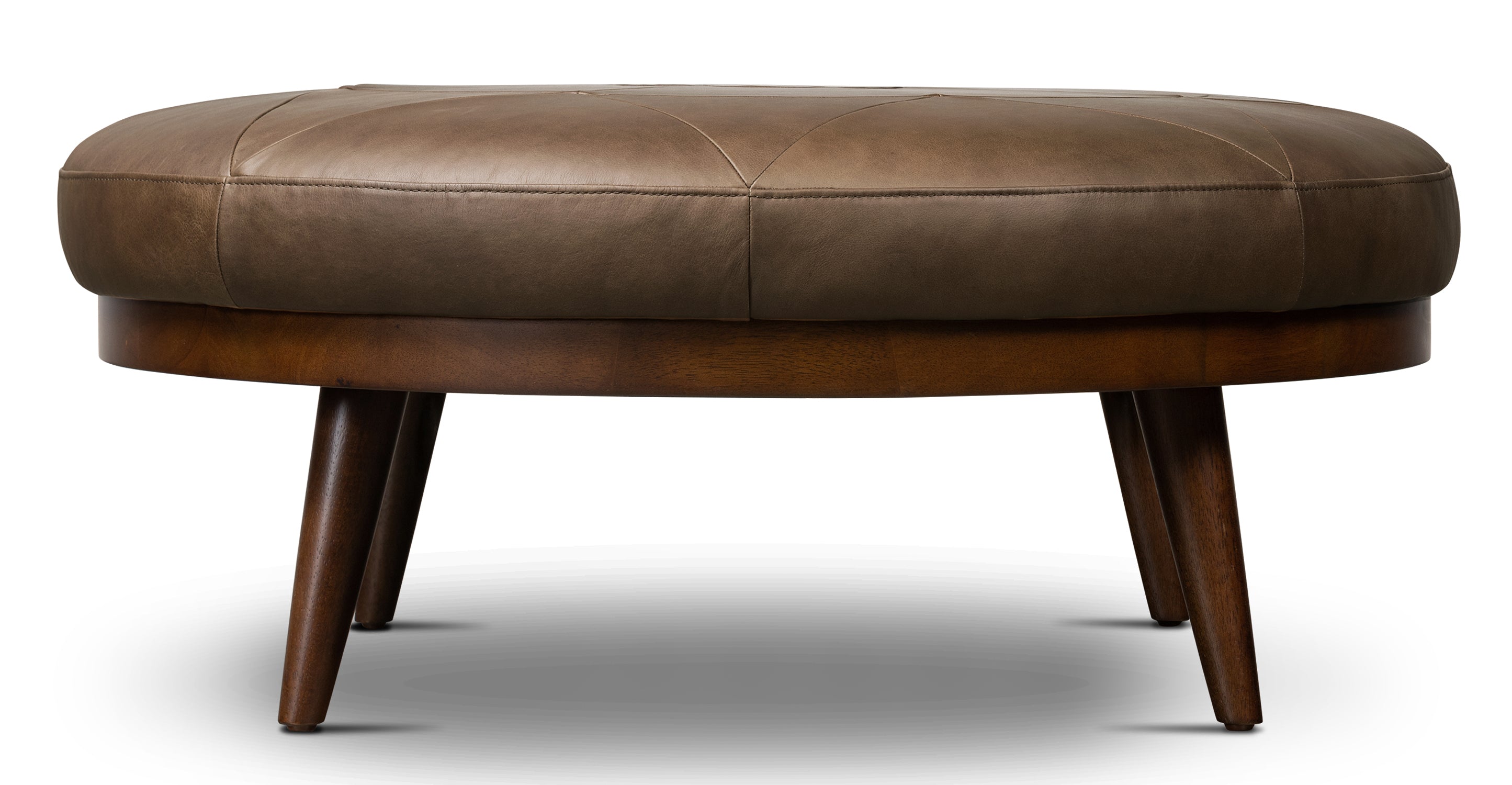 Premium Gio Leather Ottoman - Soft & Durable Footrest, Storage Bench, Living Room Decor - Perfect for Home, Office & Lounge Relaxation