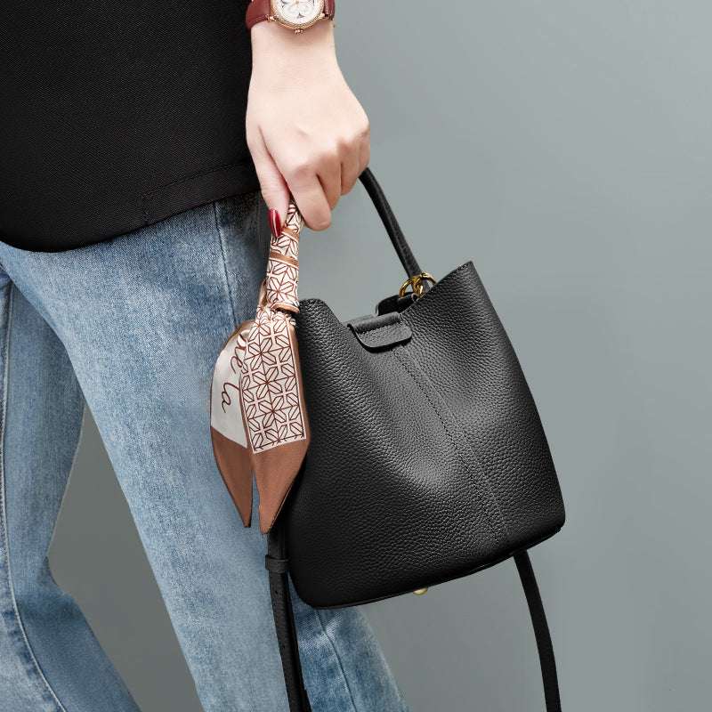 Stylish Convertible Bucket Bag for Women - Fashionable Crossbody & Shoulder Tote Handbag - Perfect for Work, Travel & Everyday Use
