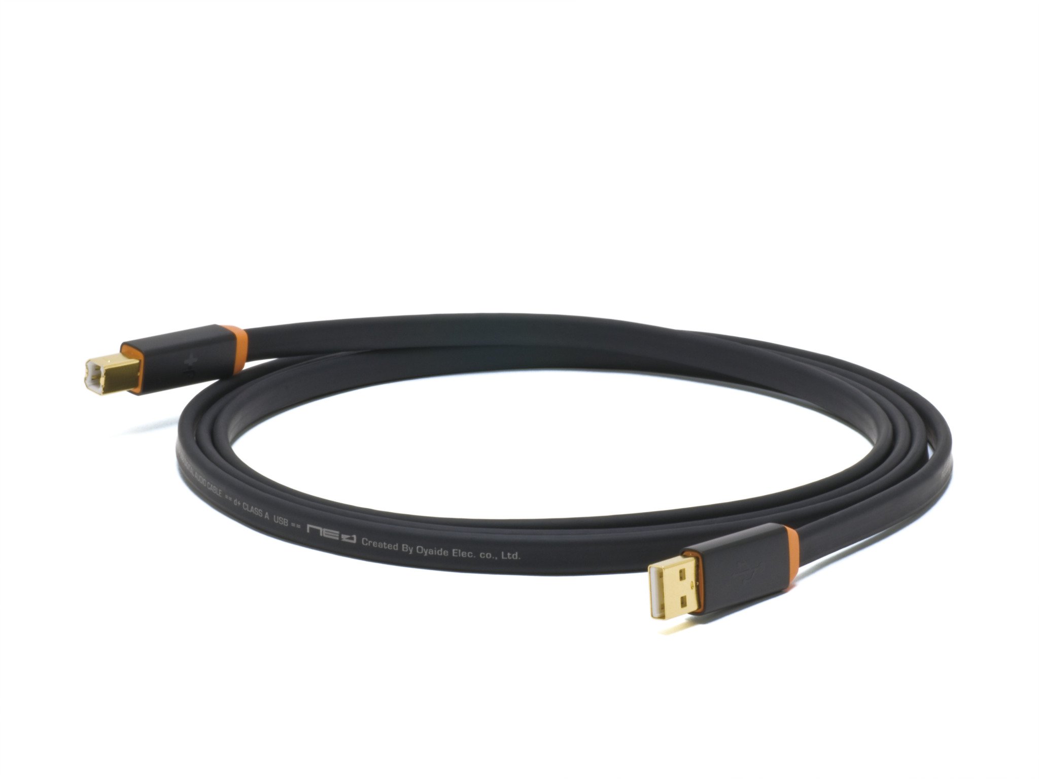 Premium Neo by Oyaide Elec D+ USB Class A Rev2 1.0m High-Speed USB Cable for Audio/Video Transfer - Perfect for Studio Recording, DJ Equipment & Hi-Fi Systems