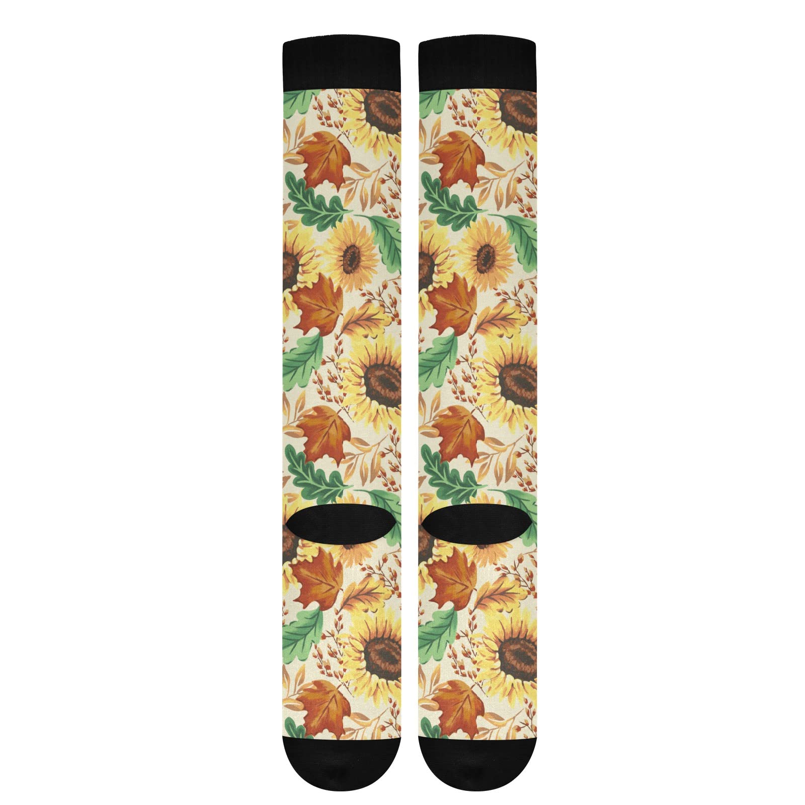 JUNZAN Christmas Dachshund Compression Socks for Women & Men - Circulation Support Socks for Running, Cycling, Nursing - Perfect for Holiday Gifts & Athletic Performance