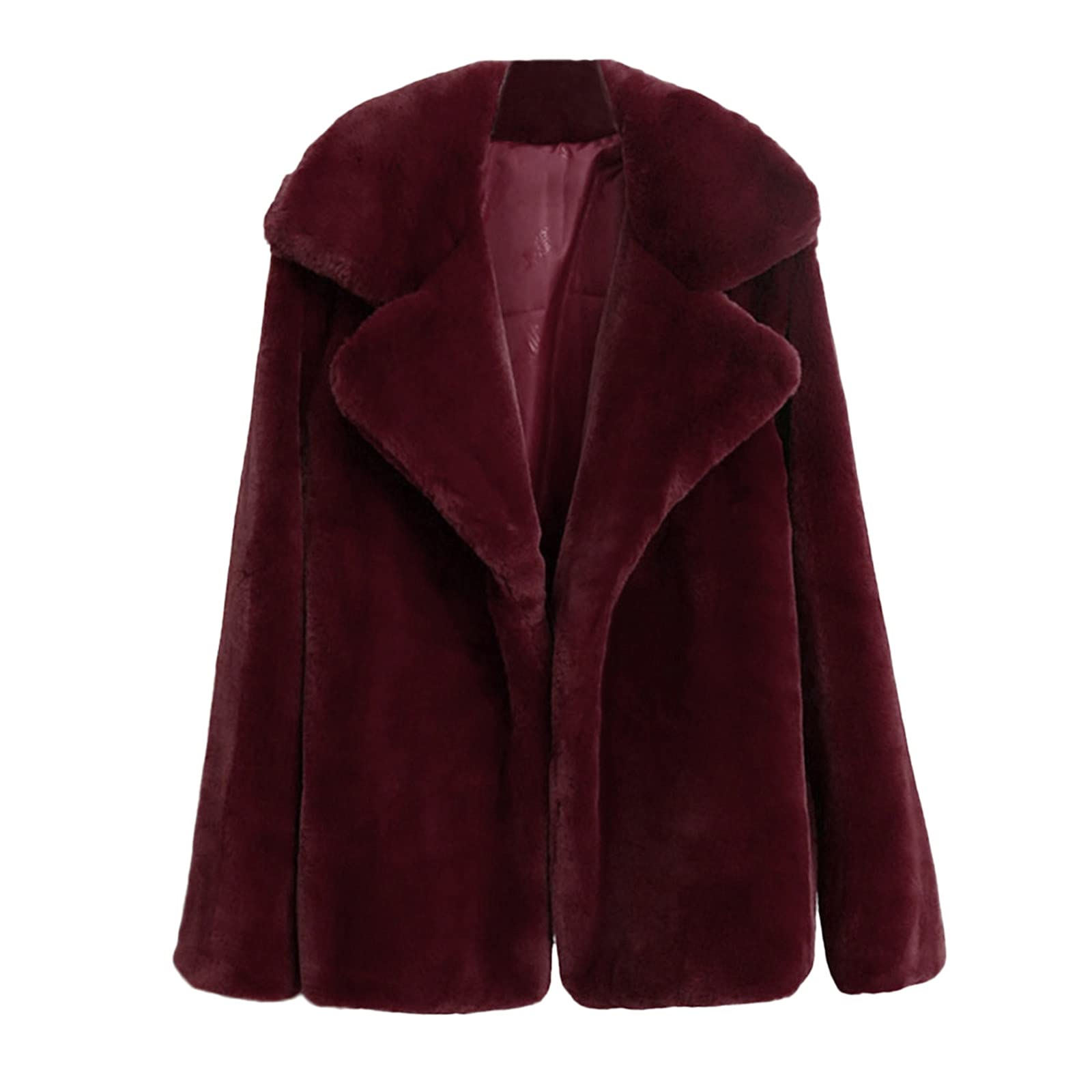 Women's Plus Size Fleece Jacket - Winter Warm Plush Overcoat with Hood, Thickened Outerwear for Cold Weather | Perfect for Outdoor Activities, Travel & Casual Wear