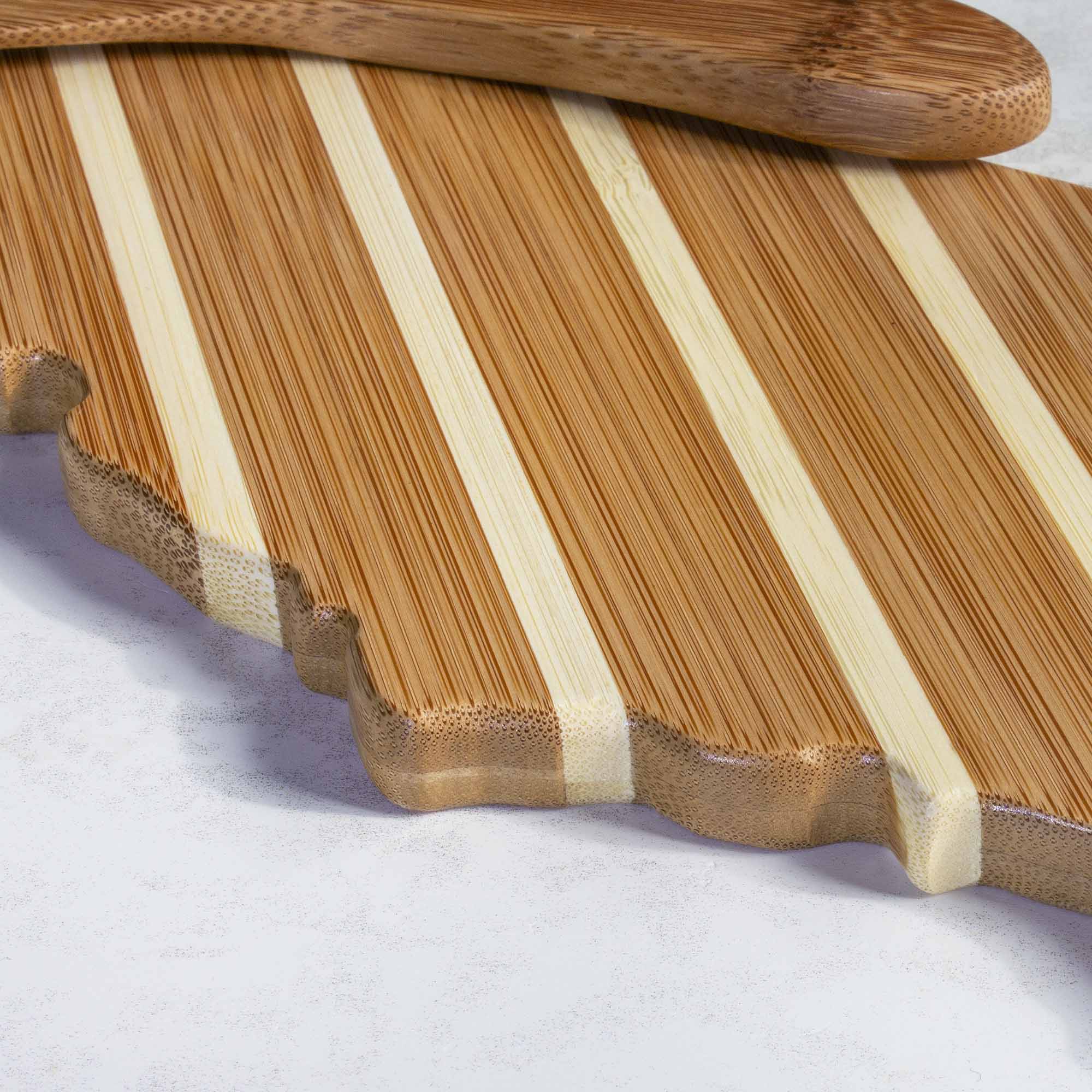 California Acacia Wood Charcuterie Board Set with Stainless Steel Spreader Knife - Perfect for Cheese, Charcuterie & Entertaining Gifts