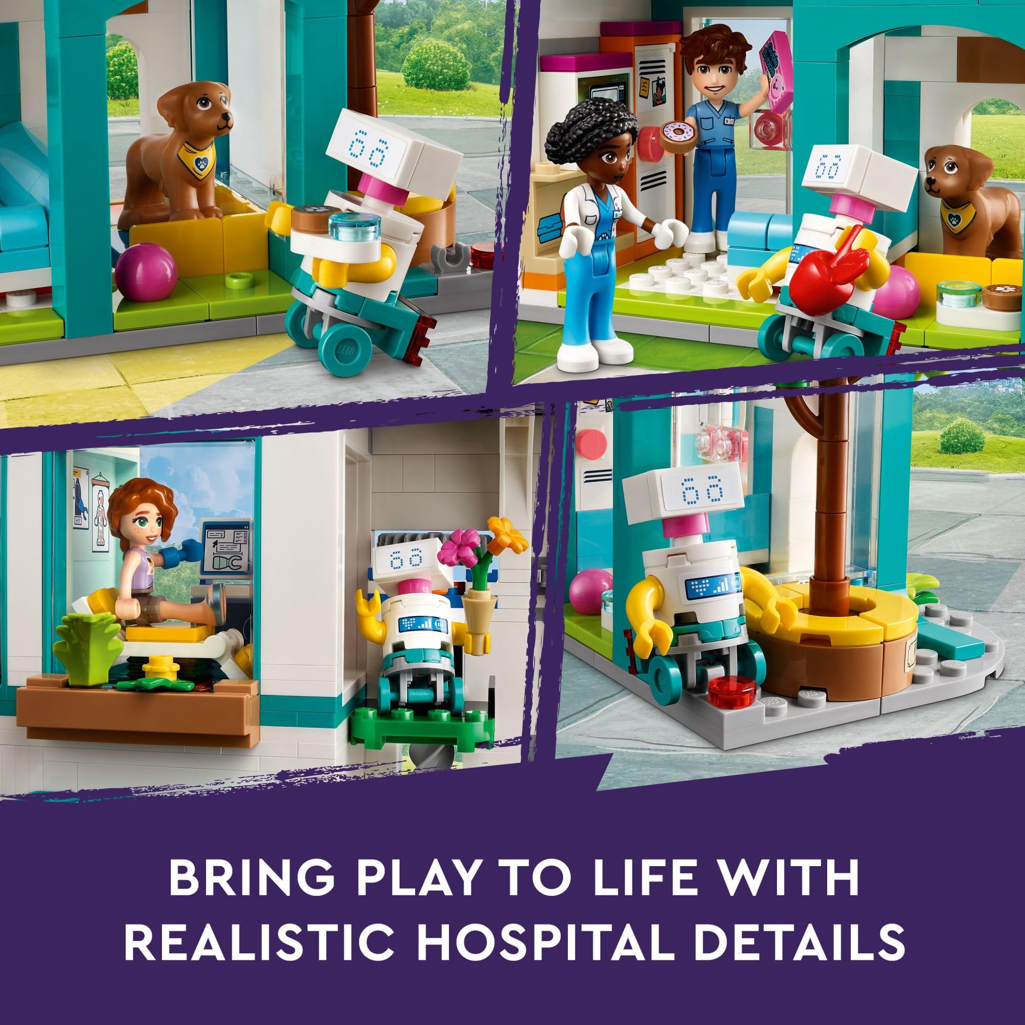 **LEGO Friends Heartlake City Hospital Building Set with Helicopter & Mini-Doll Figures – Creative Toy for Kids Ages 7+ (42621) – Perfect for Pretend Play, Birthday Gifts & STEM Learning**