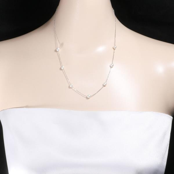 14K White Gold Pearl Necklace for Women - Elegant Freshwater Cultured Pearl Jewelry Gift for Wedding, Anniversary & Special Occasions