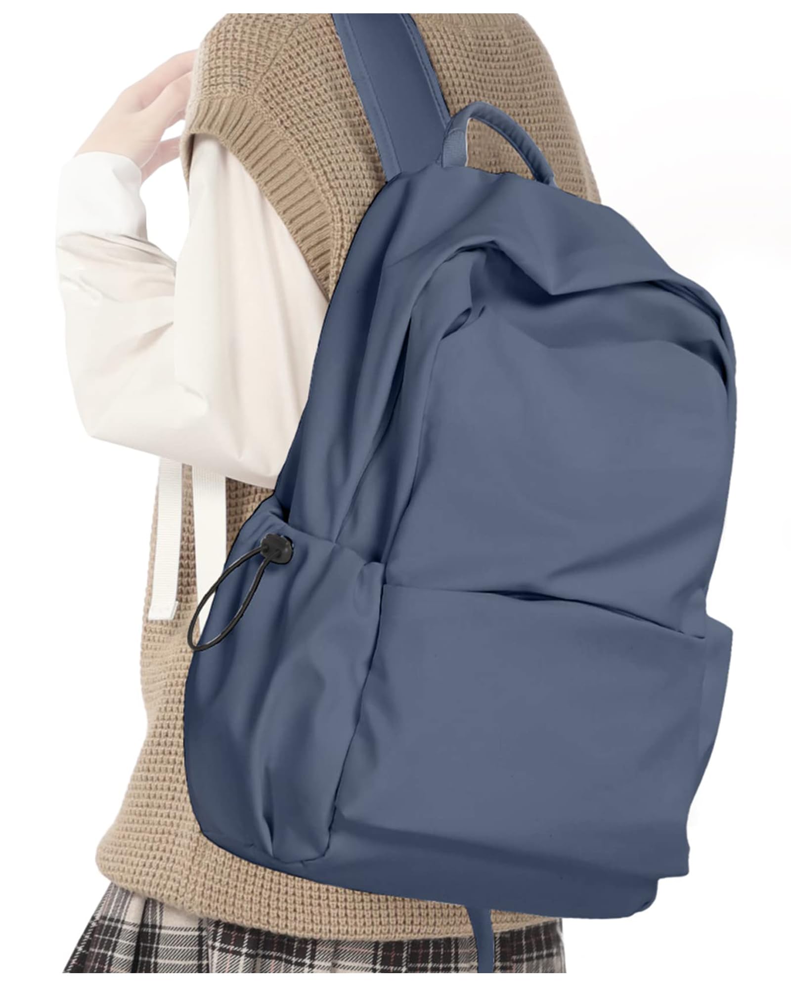 Stylish Lightweight Bluish Purple Backpack for Women & Men - Durable Gym, Casual Daypack & Laptop Bag for College, Work & Travel | Perfect for School, Office, Commuting & Outdoor Adventures