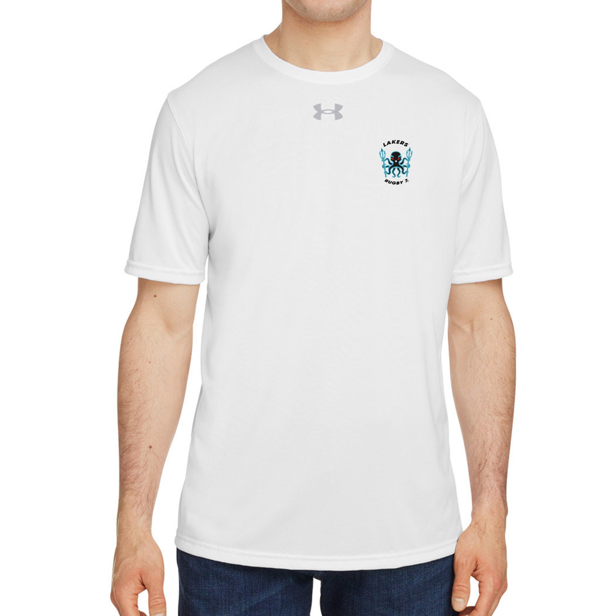 Los Angeles Lakers Rugby 7s Performance Tech T-Shirt - Moisture Wicking Basketball Jersey for Men - Perfect for Gym, Training & Casual Wear